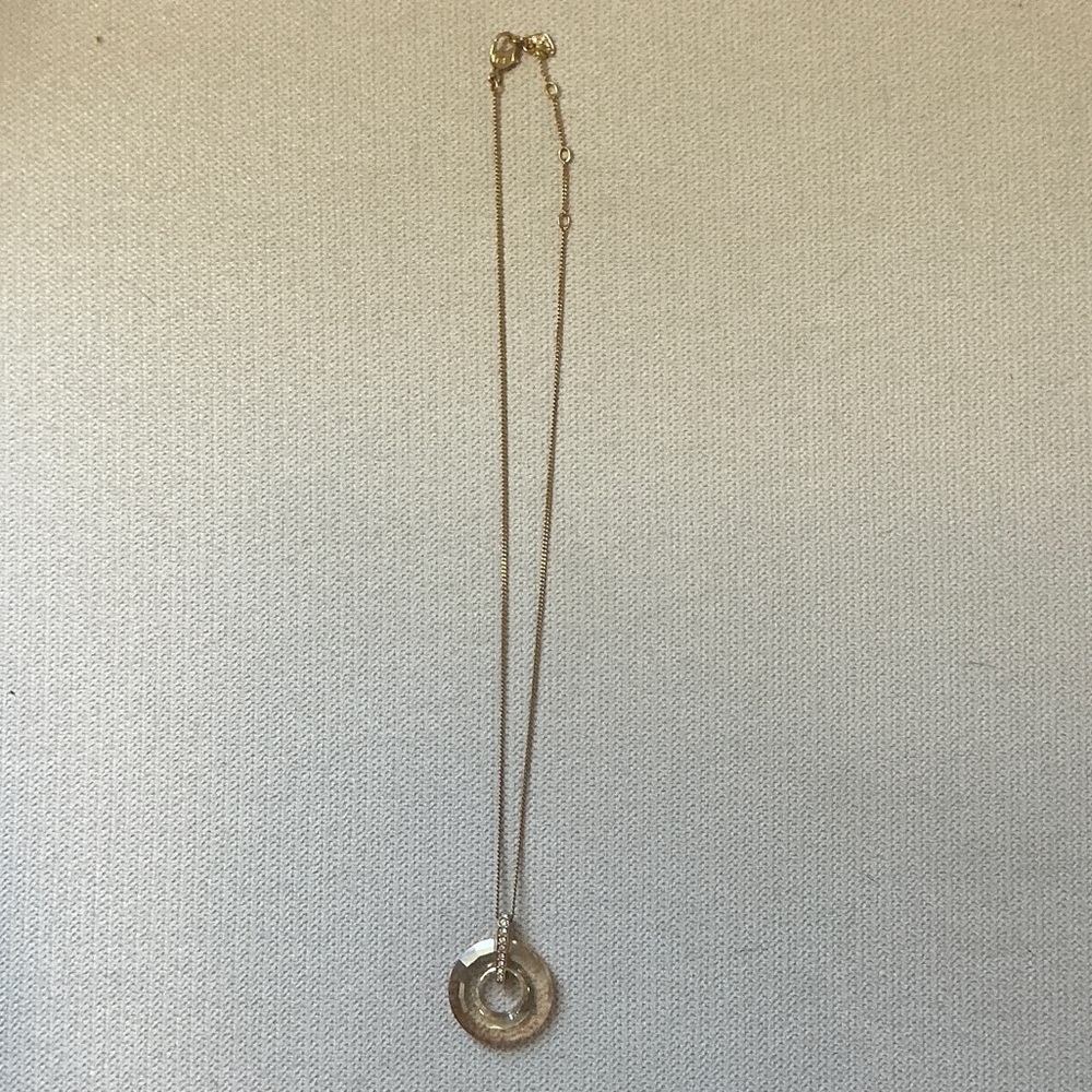 Swarovski Elegant Gold Tone Crystal Necklace